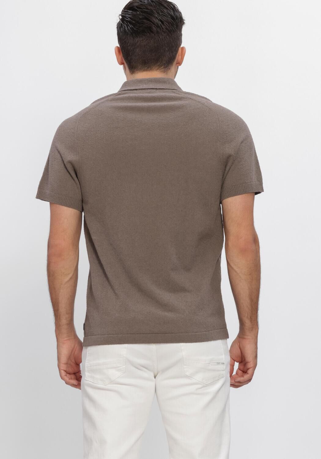 Taupe DSTREZZED Polo-Shirt PETTAR POLO - large