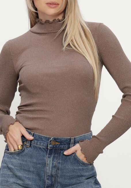 Braune ROSEMUNDE Top BOSTON TURTLENECK W/ LUREX - large