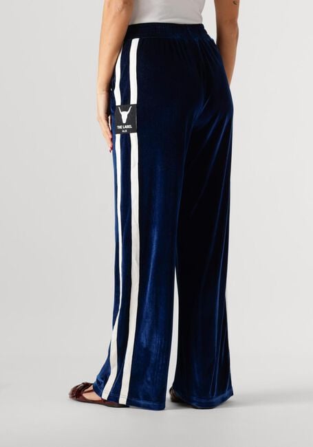 Blaue ALIX THE LABEL Weite Hose LADIES WOVEN VELVET SPORTY PANTS - large