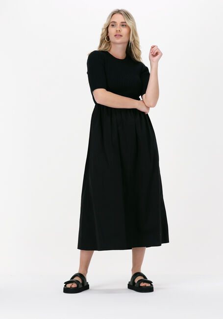 Schwarze GESTUZ Midikleid ABEL SS DRESS - large