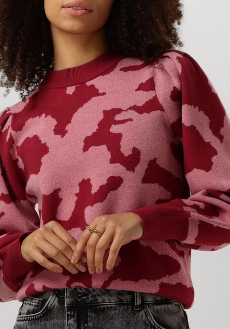 Braune POM AMSTERDAM Pullover CAMO RED - large