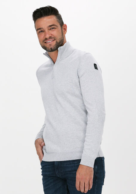 Hellgrau VANGUARD Sweatshirt HALF ZIP COLLAR COTTON MELANGE - large