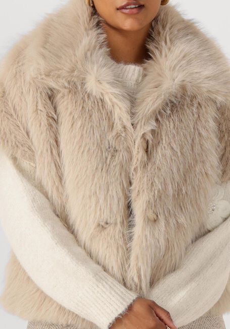 Beige NUKUS Kimono LOUA GILET - large