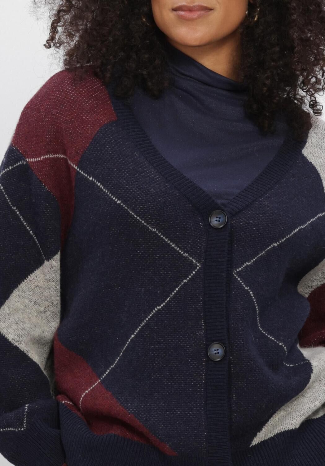 Mehrfarbige/Bunte AIMEE THE LABEL Pullover & Cardigans KENYAW6 KNITTED CARDIGAN - large