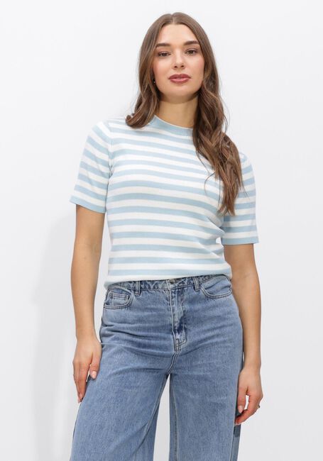 Mehrfarbige/Bunte OBJECT Top OBJESTER S/S NEW KNIT PULLOVER - large