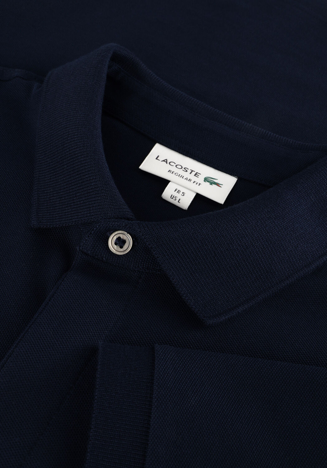 Dunkelblau LACOSTE Polo-Shirt REGULAR FIT COTTON BLEND POLO SHIRT - large