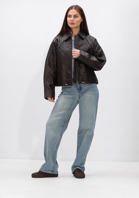 Braune SECOND FEMALE Jack VERMONT LEATHER JACKET - large