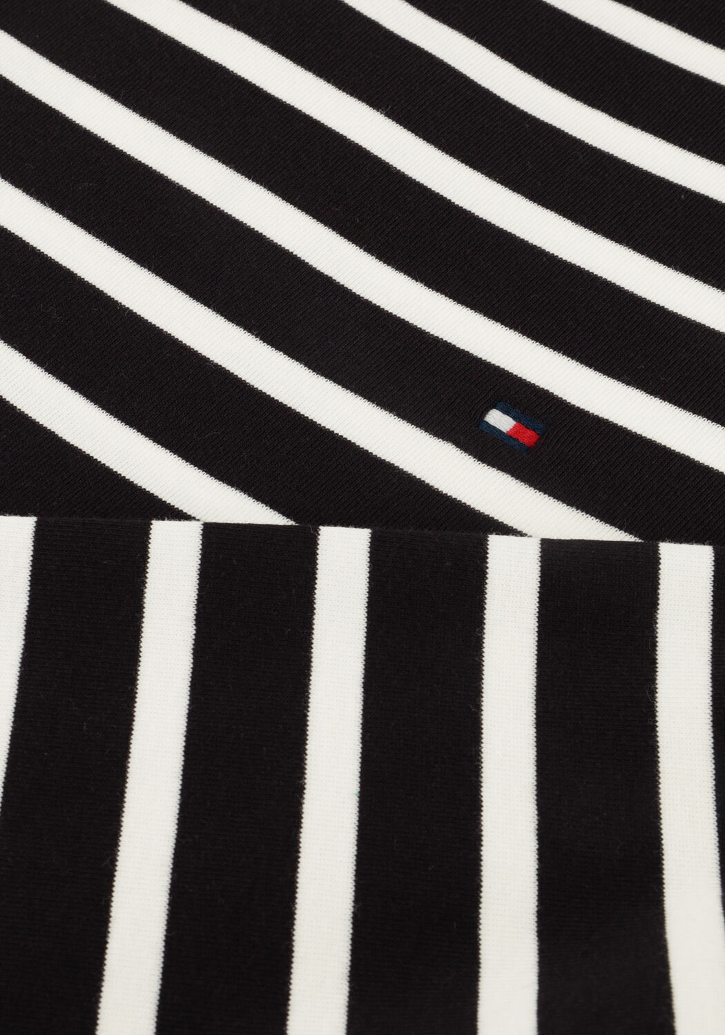 Schwarze TOMMY HILFIGER Top SLIM CODY BOAT-NK 3/4SLV - large