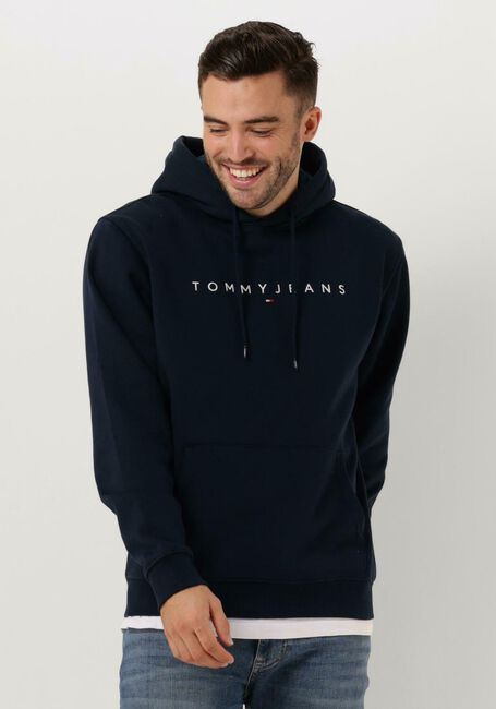 Dunkelblau TOMMY JEANS Pullover TJM REG LINEAR LOGO HOODIE EXT - large