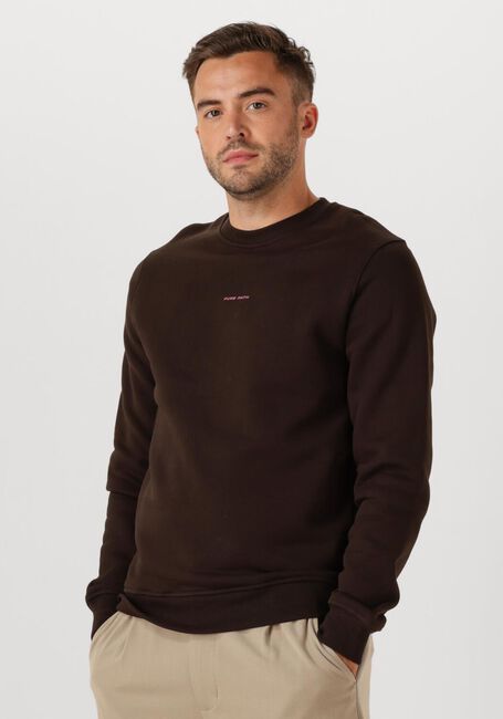 Braune PURE PATH Pullover REGULAR FIT CREWNECK LS SWEATERS - large