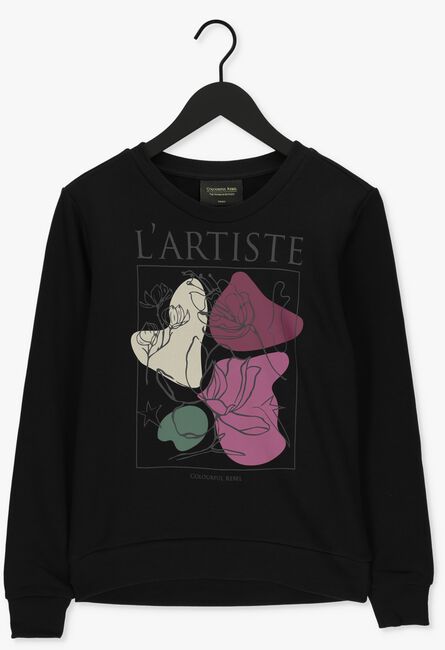 Schwarze COLOURFUL REBEL Sweatshirt ARTISTE BASIC SWEAT - large