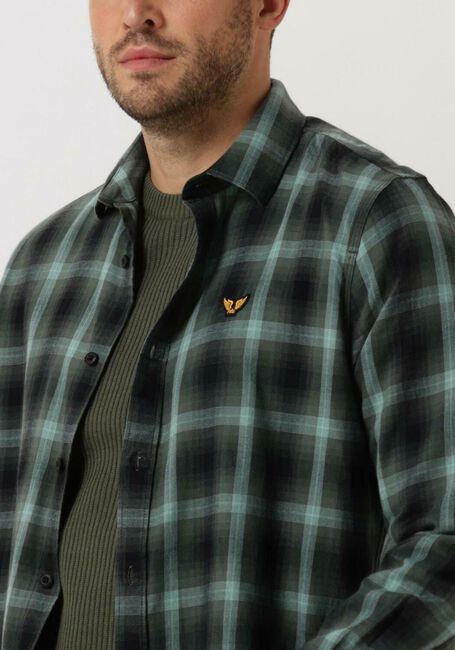 Grüne PME LEGEND Casual-Oberhemd LONG SLEEVE SHIRT CTN YARN DYED TWILL CHECK - large