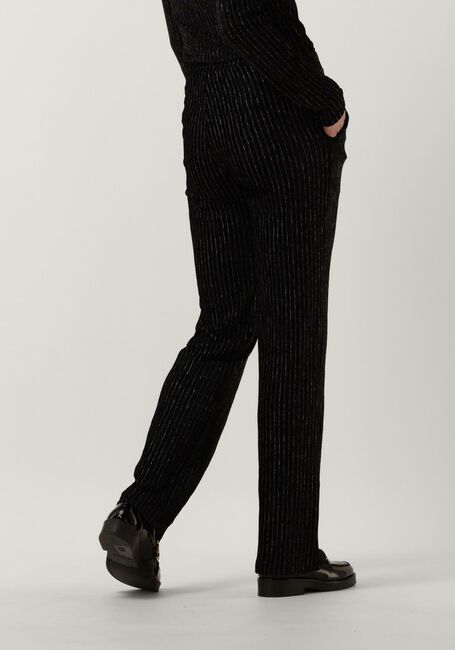 Schwarze ANOTHER LABEL Schlaghose RIVOLI VELVET PANTS - large