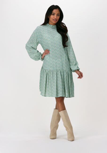 Grüne NA-KD Minikleid FRILL DETAIL MINI DRESS - large
