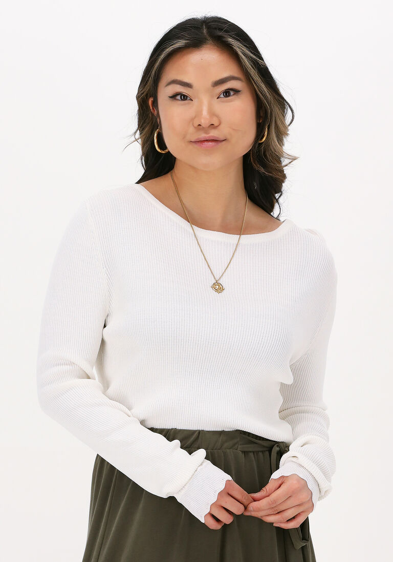 nicht-gerade weiss object top objharriet l/s knit pullover