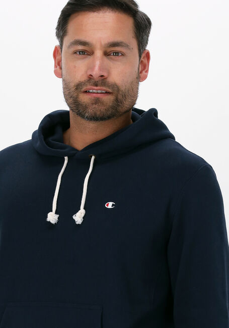 Dunkelblau CHAMPION Sweatshirt HOODED SWEATSHIRT MEN - large