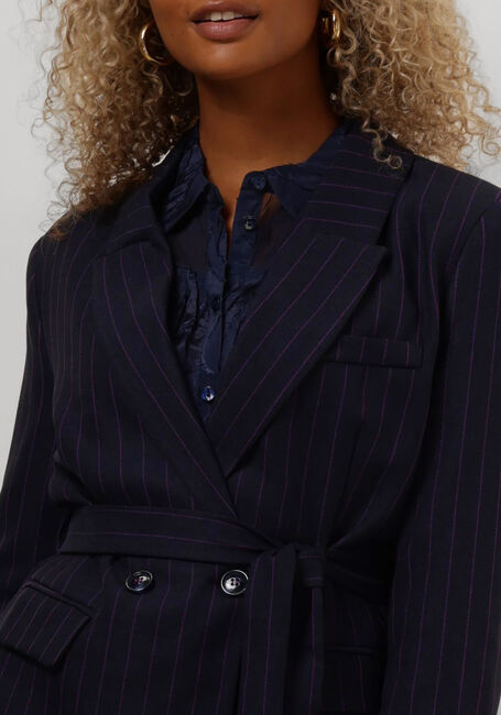 Blaue POM AMSTERDAM Blazer BLAZER - STRIPED MIDNIGHT BLUE - large