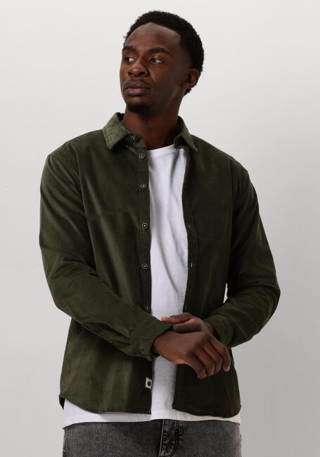 Dunkelgrün ANERKJENDT Casual-Oberhemd AKLEIF SOLID CORD SHIRT - large