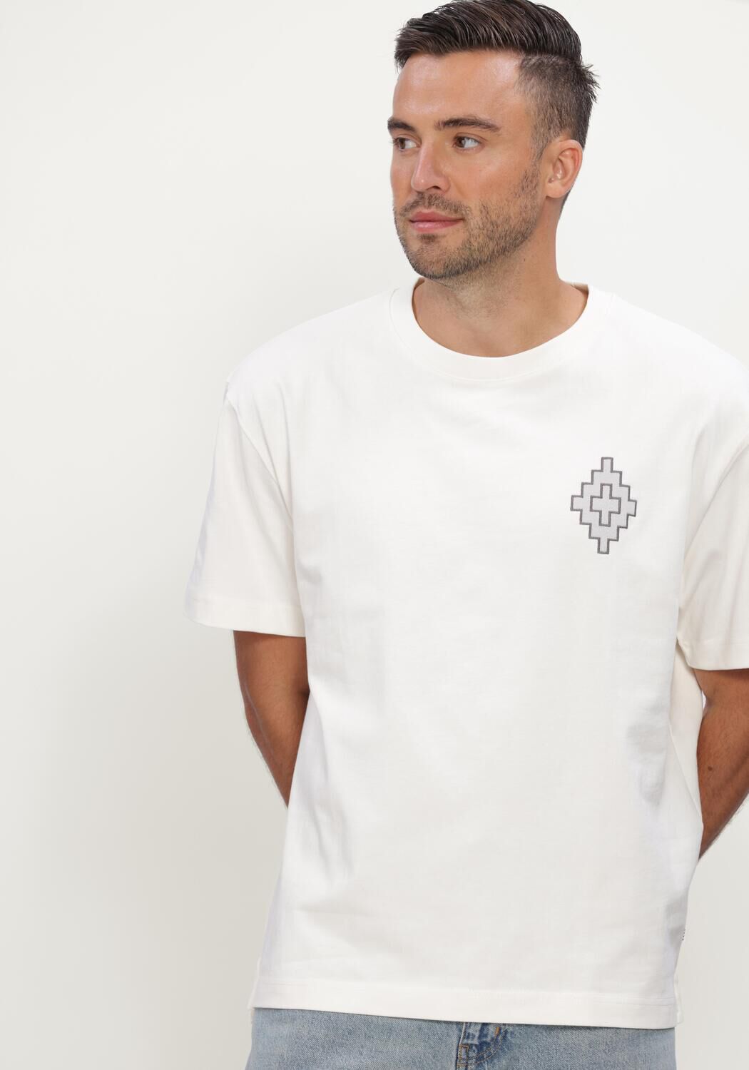 Nicht-gerade weiss JC RAGS T-shirt T-SHIRT SHORT SLEEVE ARVIN EMBRO - large