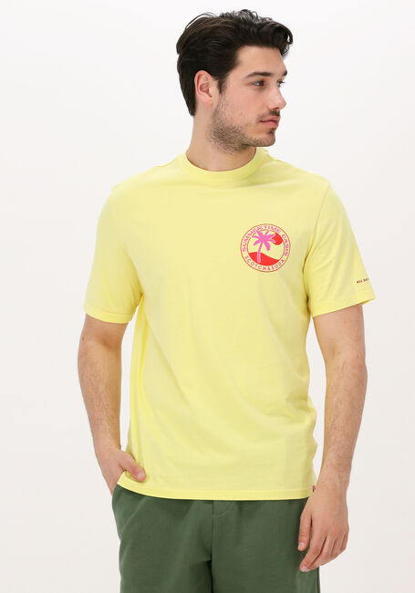 Gelbe SCOTCH & SODA T-shirt LOGO GRAPHIC JERSEY T-SHIRT IN ORGANIC COTTON - large