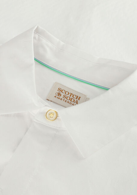 Weiße SCOTCH & SODA Klassisches Oberhemd SLIM FIT-LONG SLEEVE DRESSED SHIRT - large