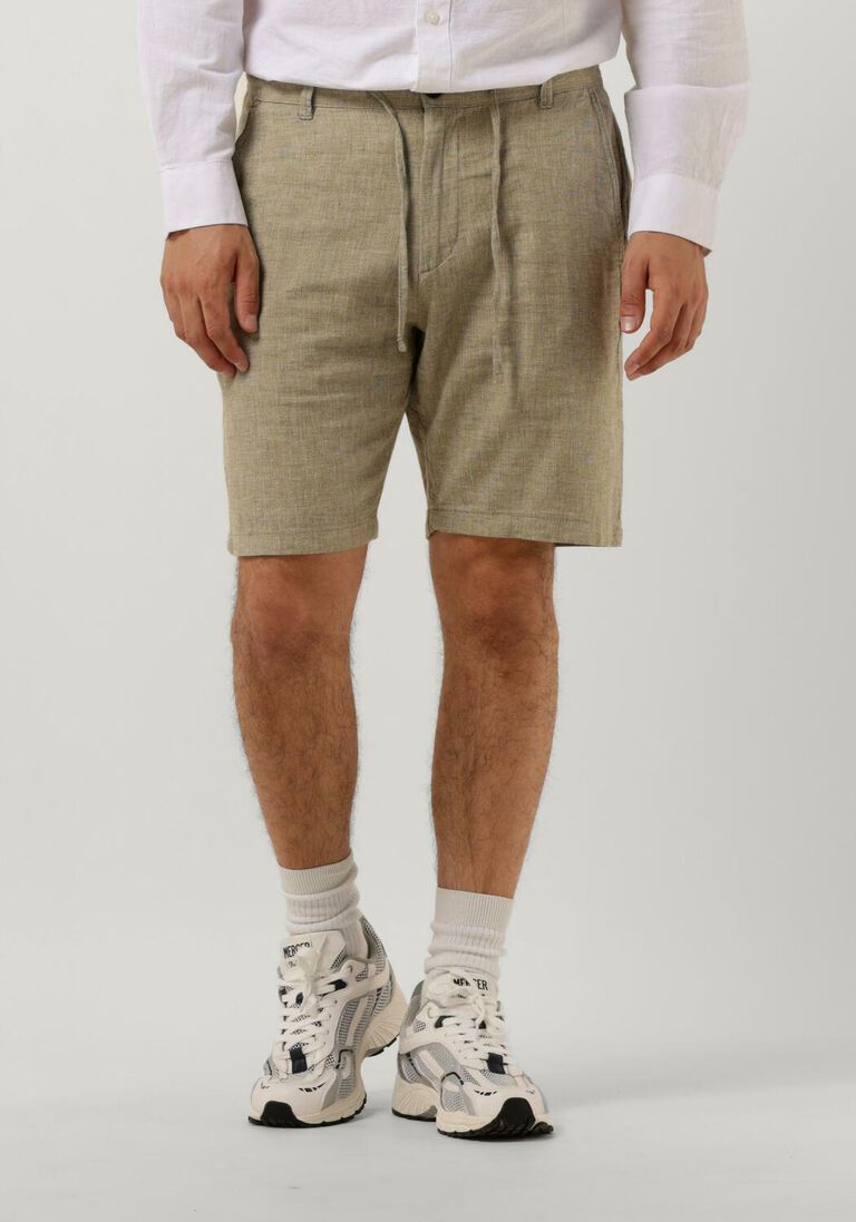 olive selected homme kurze hose slhcomfort-brody linen shorts