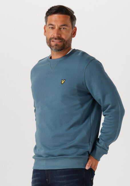 Blaue LYLE & SCOTT Pullover CREW NECK SWEATSHIRT - large
