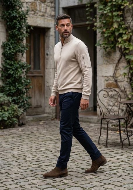 Beige SAINT STEVE Pullover AXEL-S - large