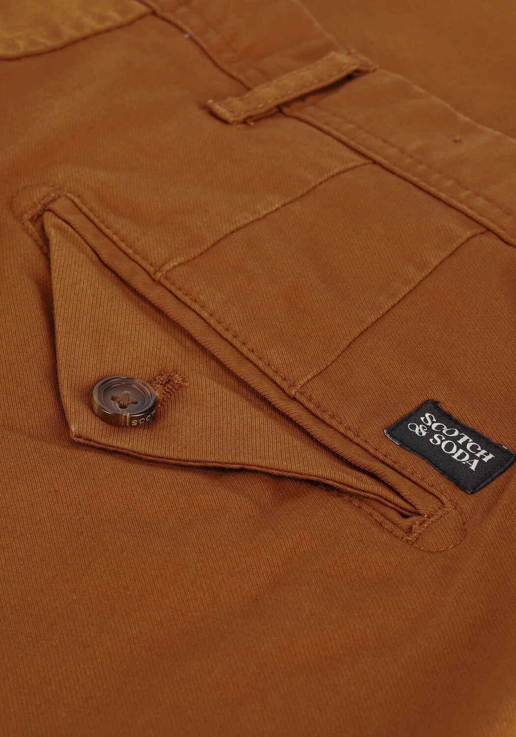 Cognacfarbene SCOTCH & SODA Chino STUART REGULAR SLIM-FIT - large