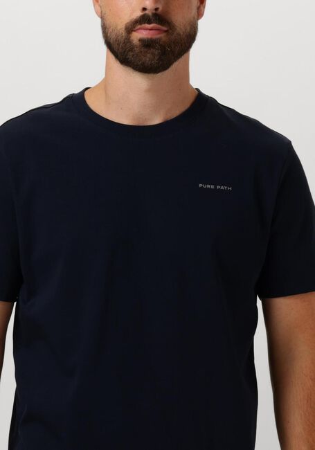 Dunkelblau PURE PATH T-shirt REGULAR FIT T-SHIRTS CREWNECK SS103 - large