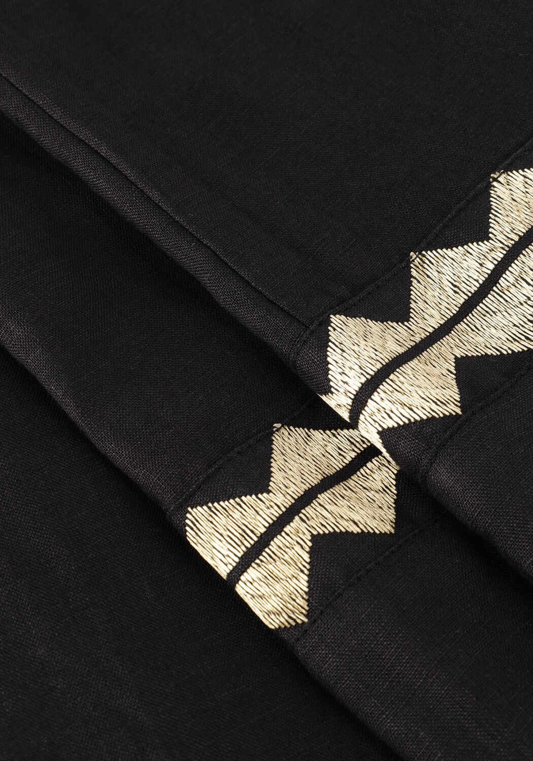 Schwarze GREEK ARCHAIC KORI Weite Hose 210624 - large