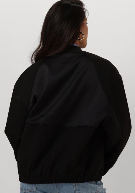 Schwarze ALIX THE LABEL Jack LADIES WOVEN VARSITY BOMBER - large