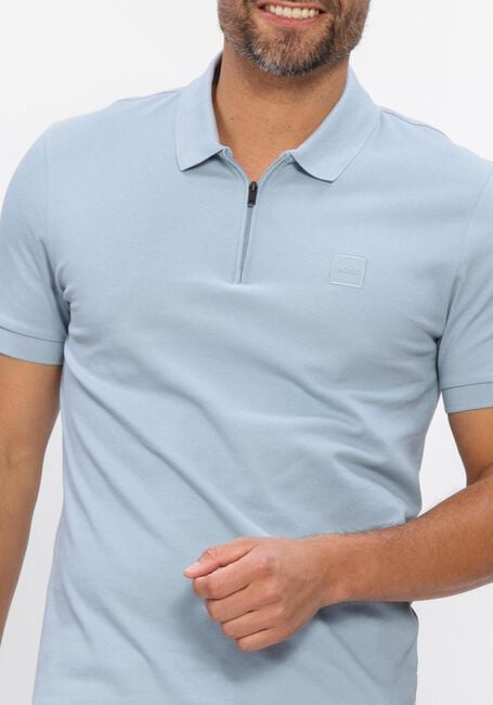 Hellblau BOSS ORANGE Polo-Shirt PASSERZIP - large