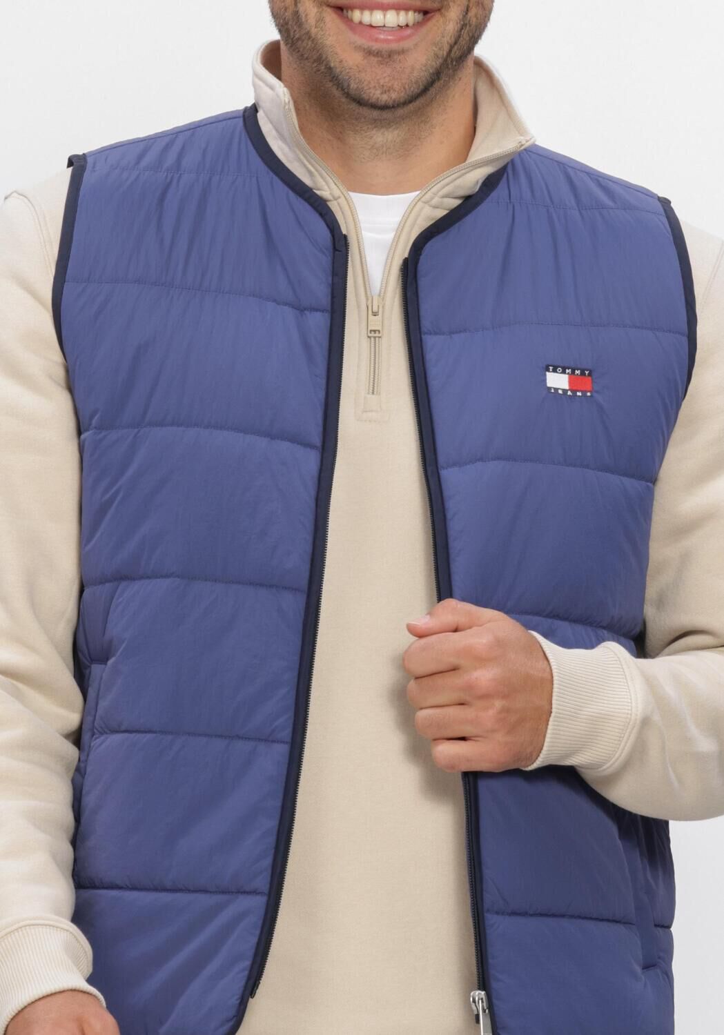Blaue TOMMY JEANS Bodywarmer TJM FLAG QUILTED VEST - large