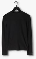 Schwarze ALIX THE LABEL Top LADIES KNITTED RIB TURTLE NECK TOP