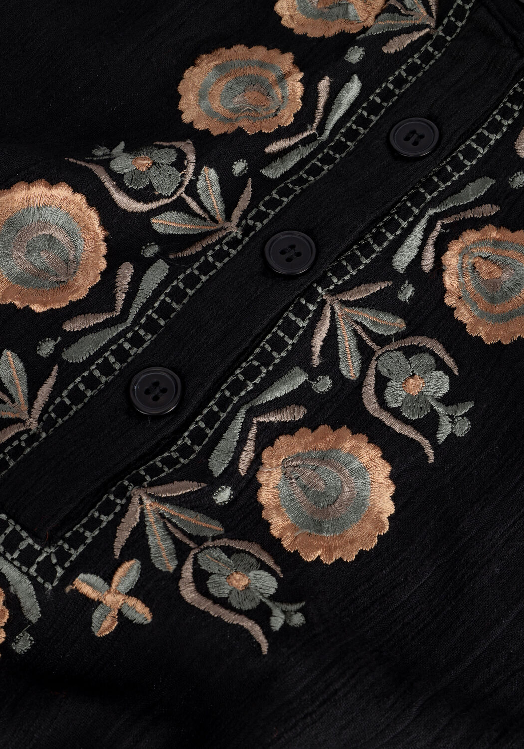 Schwarze ANTIK BATIK Blusen IGOR BLOUSE - large