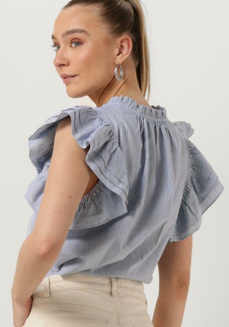 Hellblau BY-BAR Top LILA PIN STRIPE BLOUSE - large