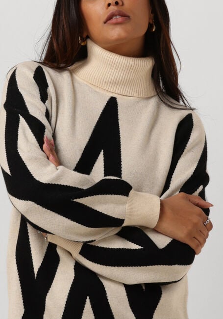 Sand OBJECT Minikleid OBJRAY L/S KNIT ROLLNECK DRESS - large