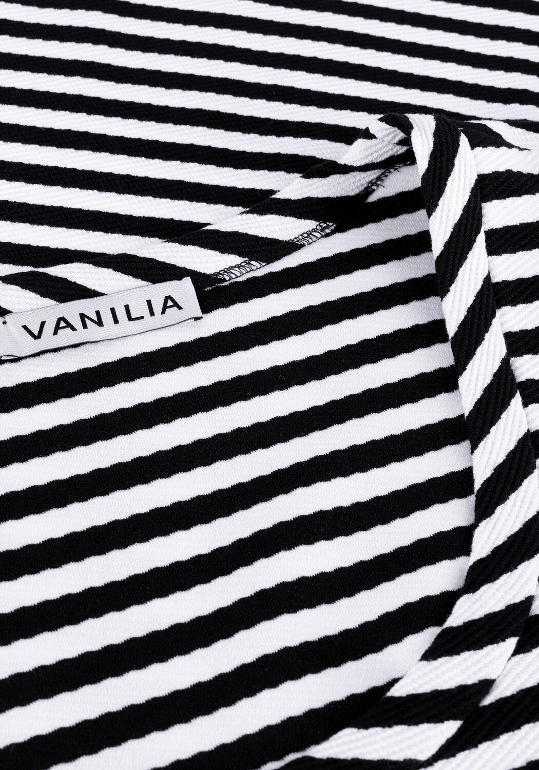 Blaue VANILIA Top STRIPE ROUND - large