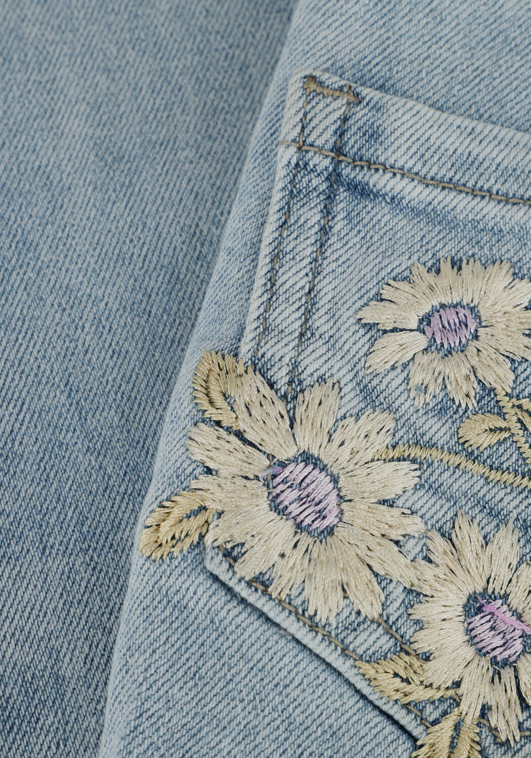 Hellblau DAILY7 Flared jeans 2400 FLARED FIT EMBRODERIE - large