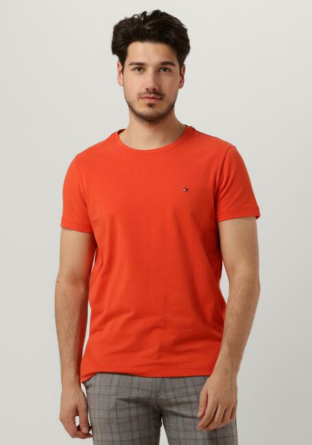 Orangene TOMMY HILFIGER T-shirt STRETCH EXTRA SLIM FIT TEE - large