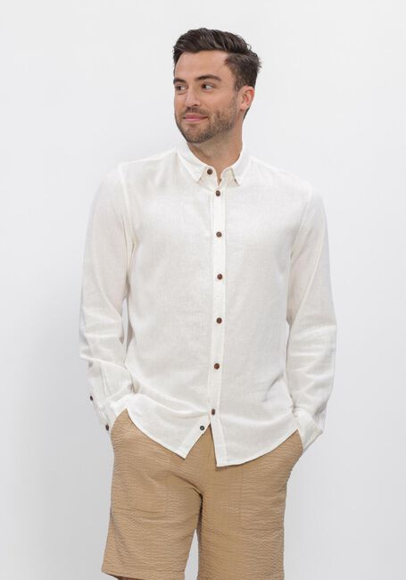 Ecru ANERKJENDT Casual-Oberhemd AKLEIF COT/LINEN/VIS L/S SHIRT - large