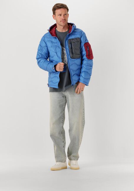 Blaue PEAK PERFORMANCE Wattierte Jack HELIUM UTILITY DOWN HOOD JACKET MEN - large