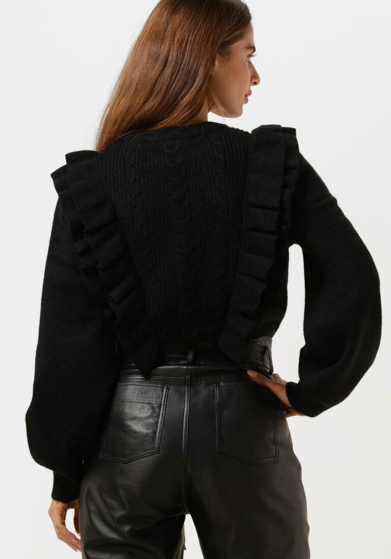 schwarze silvian heach pullover maglia m/l sweater OE8557