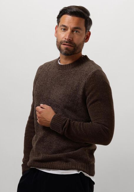 Braune ANERKJENDT Pullover AKSUNE CHENILLE KNIT - large