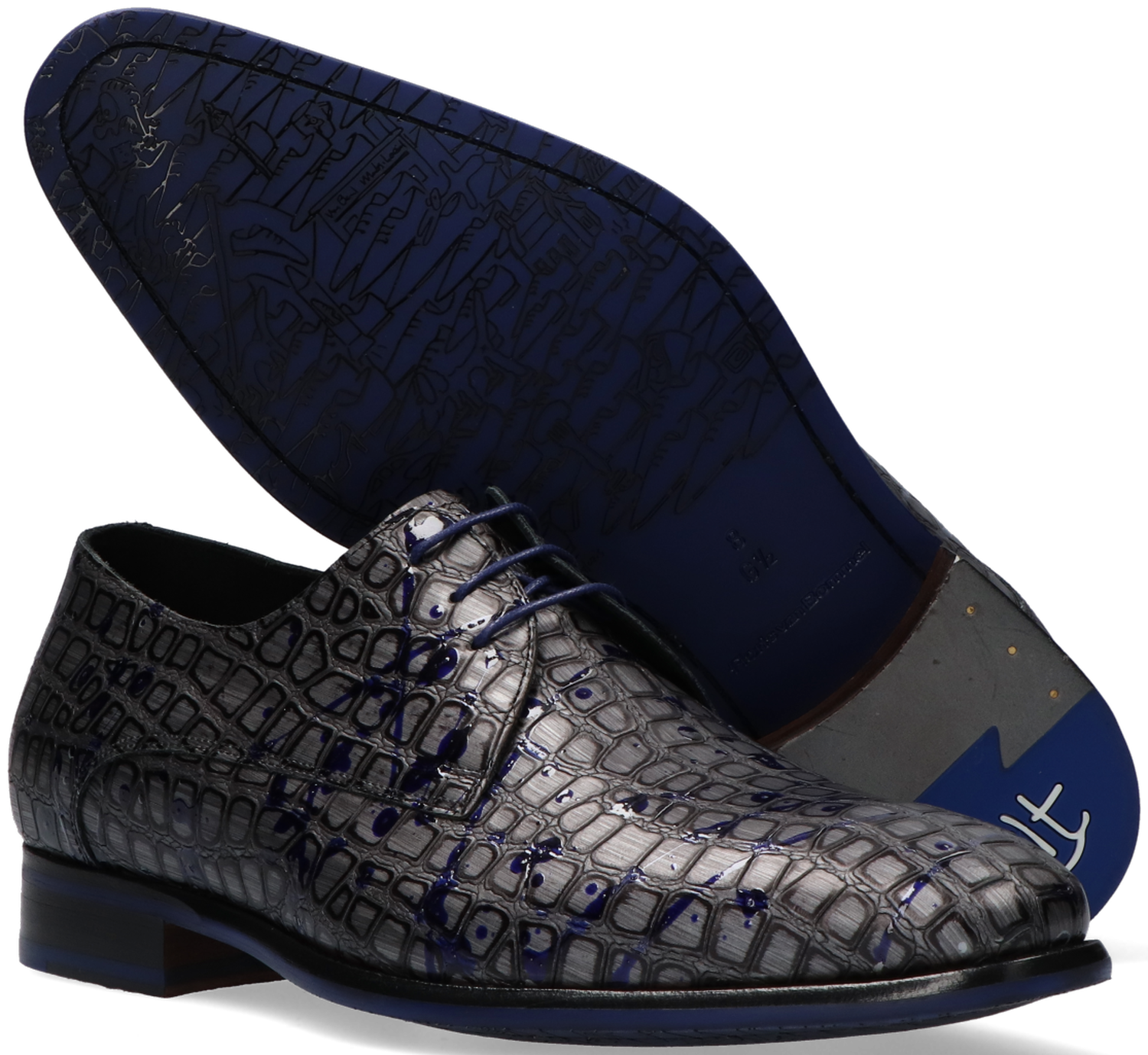Graue Floris Van Bommel Business Schuhe 168 Omoda