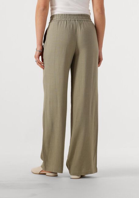 Khaki SELECTED FEMME Weite Hose SLFVIVA-GULIA HW LONG LINEN PANT NOOS - large