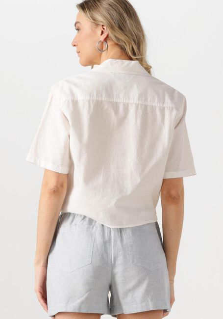 Weiße TOMMY JEANS Blusen TJW CRP LINEN SS SHIRT - large