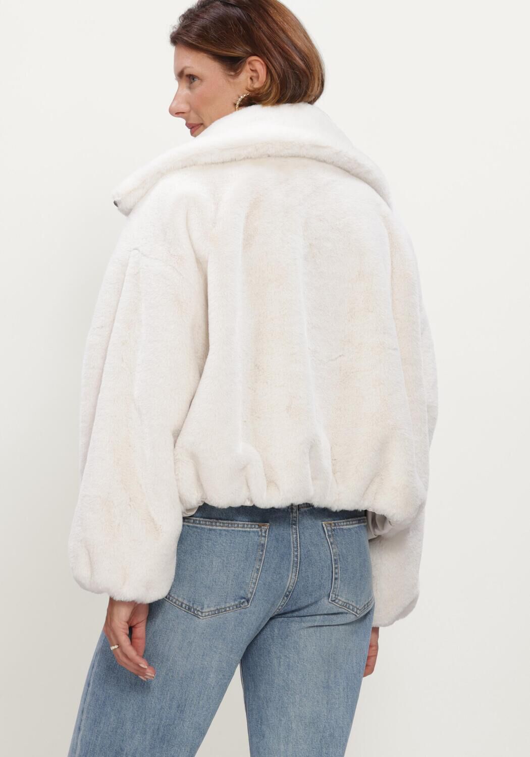 Nicht-gerade weiss BEAUMONT Fake-Fur-Jack MAXIE JACKET - large