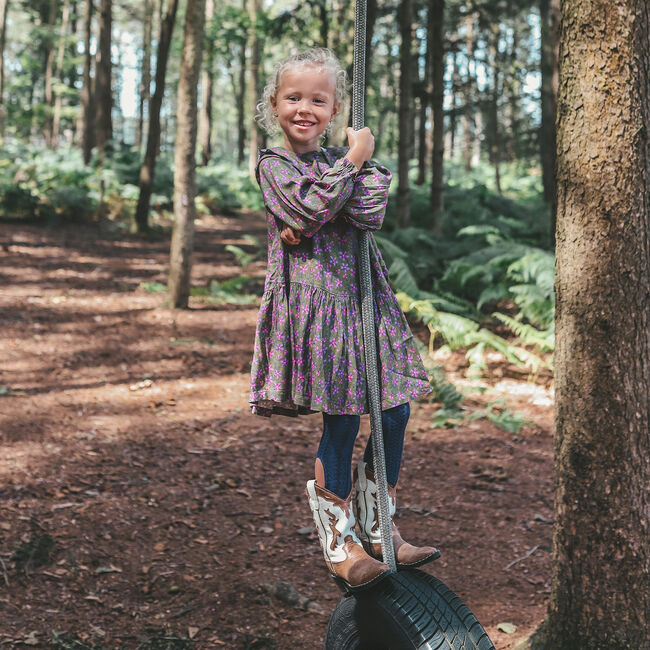 Olive YOUR WISHES Minikleid VIVID FLOWER COLLAR DRESS - large